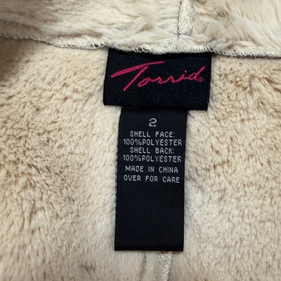 TORRID Brown Suede Sherpa Lined Jacket | Size 2 - Picture 5 of 6